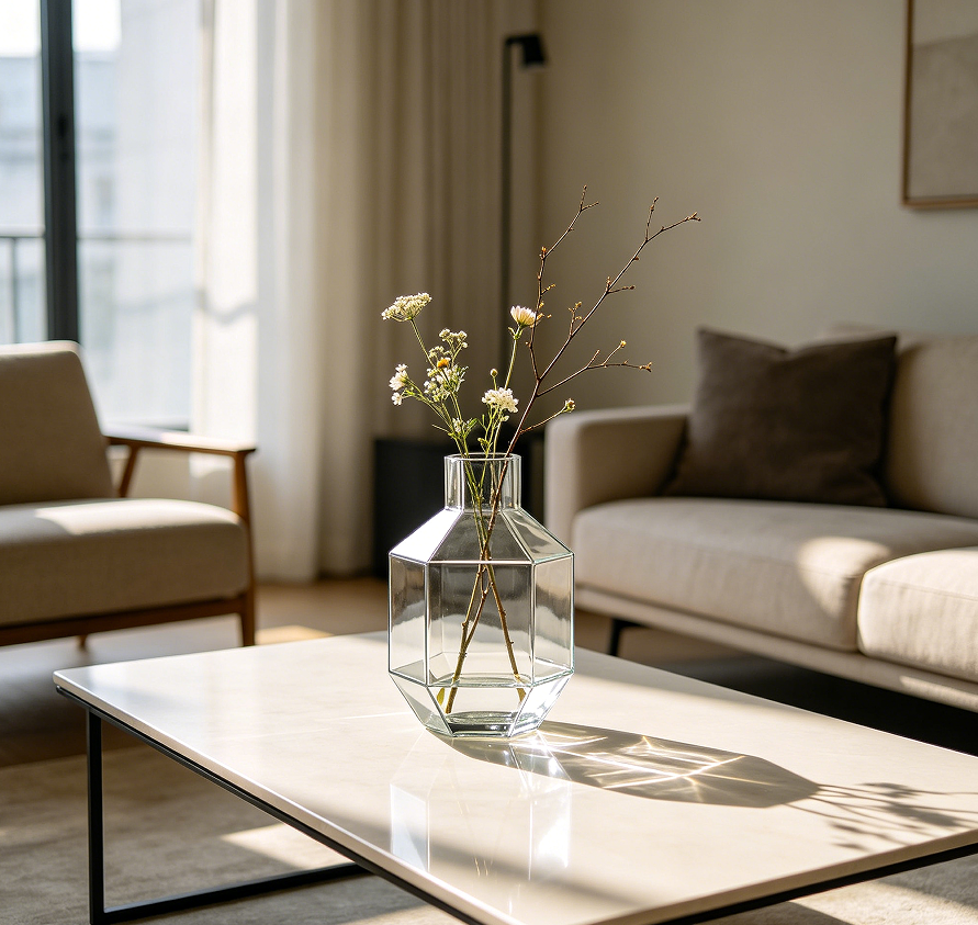 Geometric Glass Modern Decorative Vase